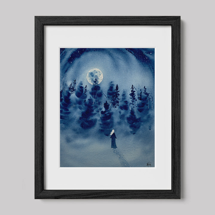 Timber Series My Strength That Is Within Me Watercolor Print-Paintings-nakedpastor
