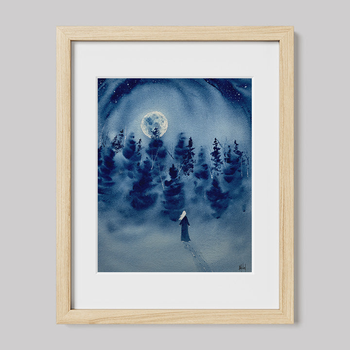 Timber Series My Strength That Is Within Me Watercolor Print-Paintings-nakedpastor