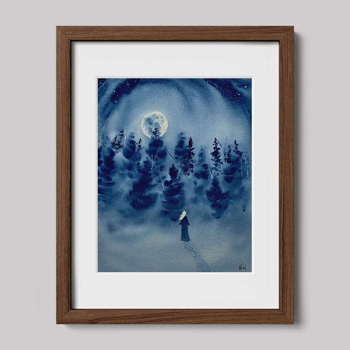 Timber Series My Strength That Is Within Me Watercolor Print-Paintings-nakedpastor