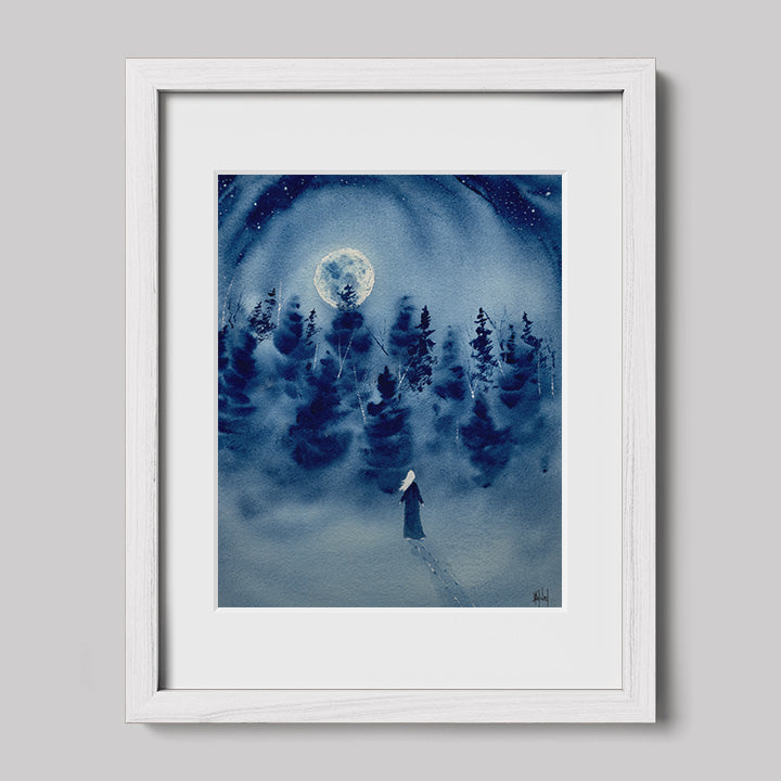 Timber Series My Strength That Is Within Me Watercolor Print-Paintings-nakedpastor