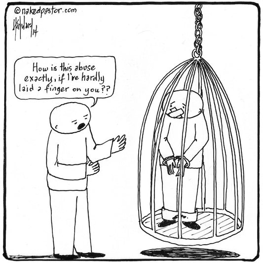 Subtle Abuse Digital Cartoon - by nakedpastor