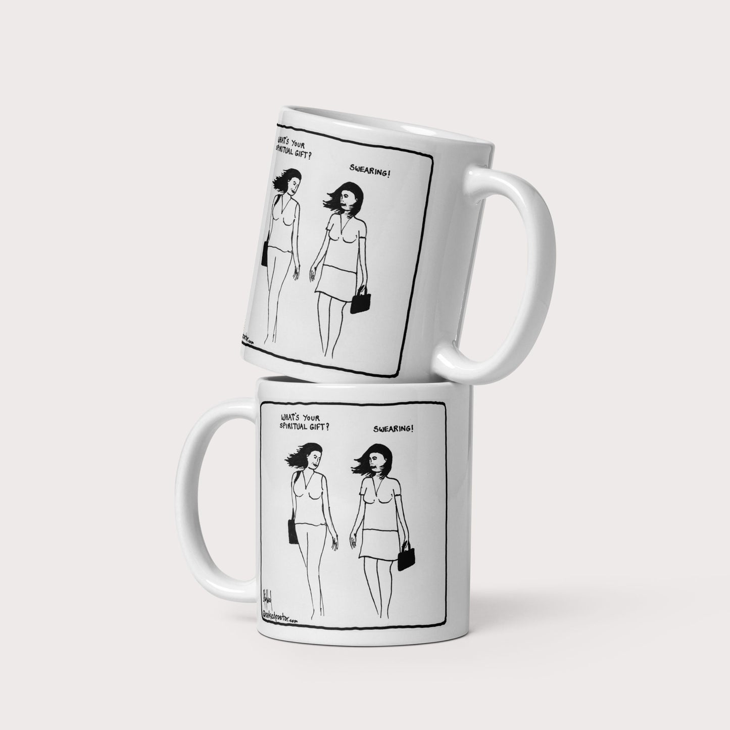 Swearing as a Spiritual Gift Mug - by nakedpastor