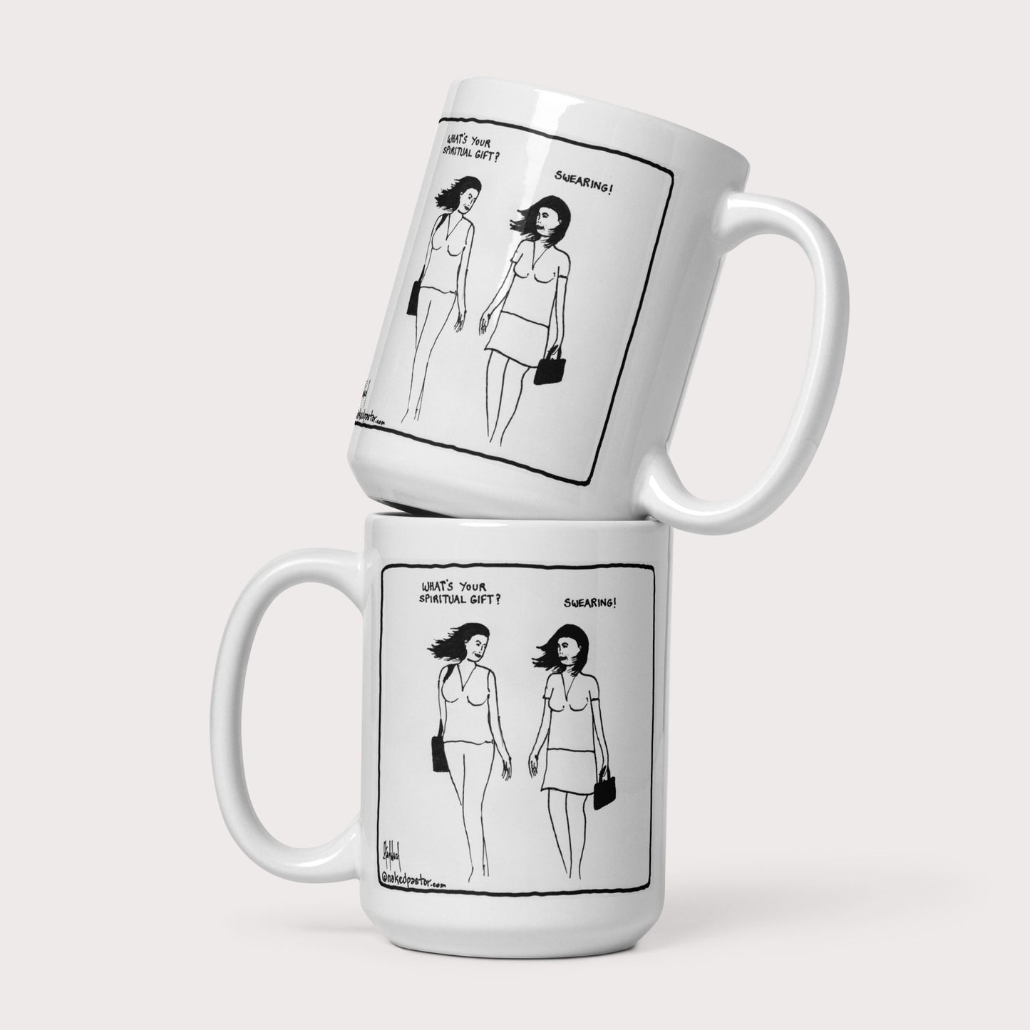 Swearing as a Spiritual Gift Mug - by nakedpastor