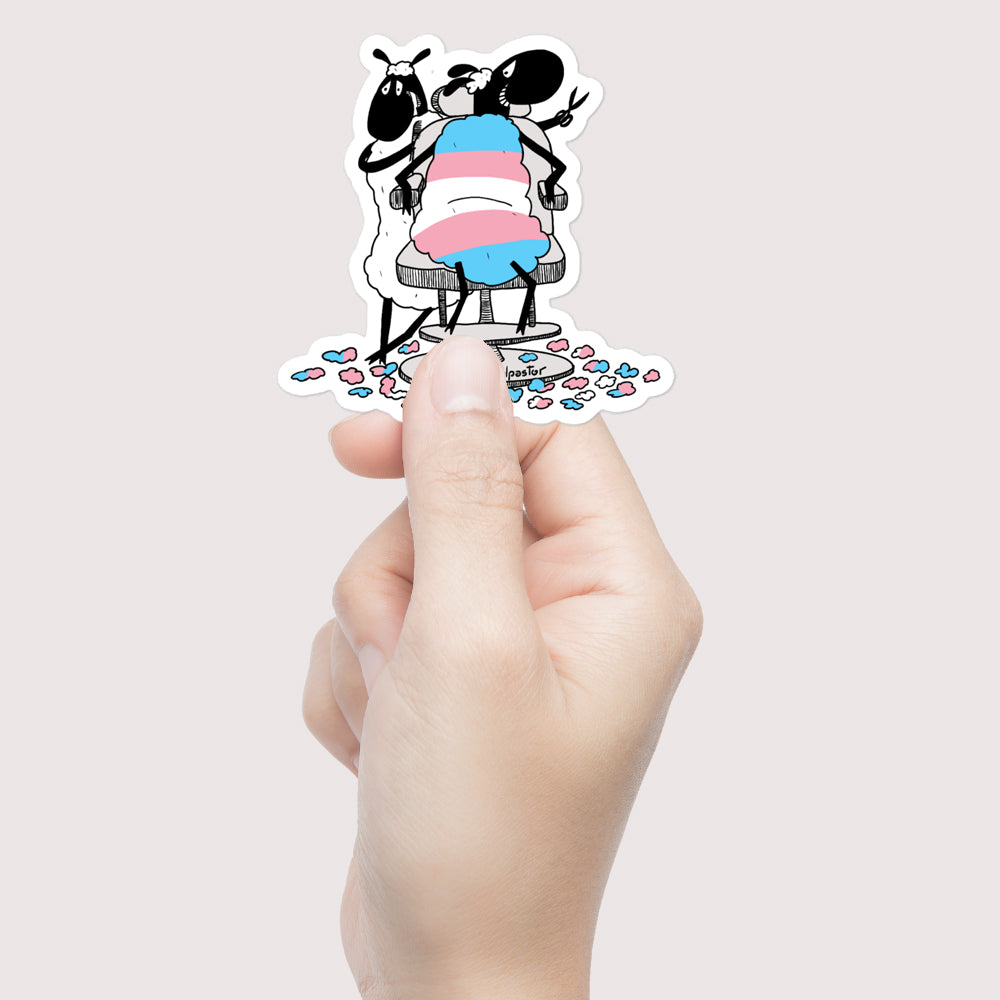 Trans Haircut Sticker-Stickers-nakedpastor