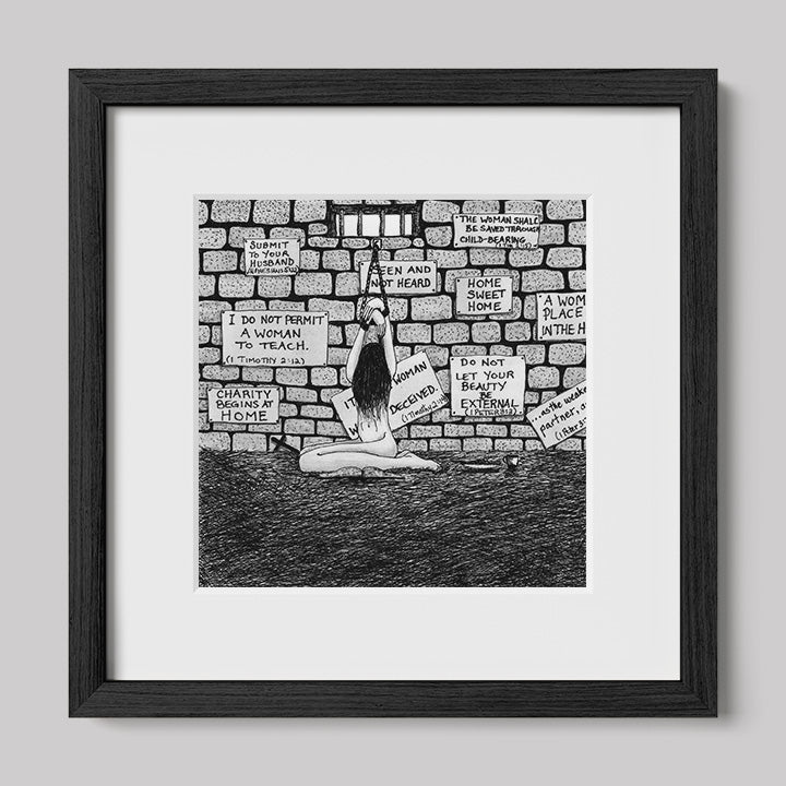 Sophia Trapped Print-Drawings-nakedpastor