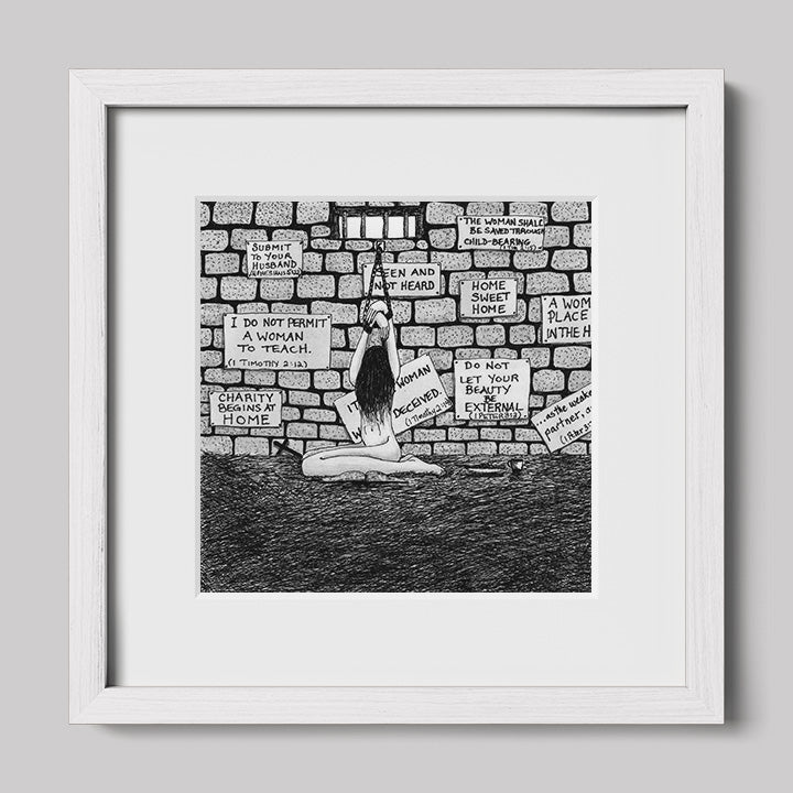 Sophia Trapped Print-Drawings-nakedpastor