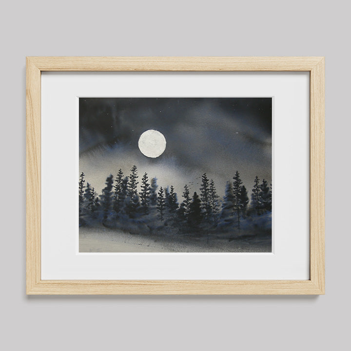 I Can Walk in Darkness Watercolor Print-Paintings-nakedpastor