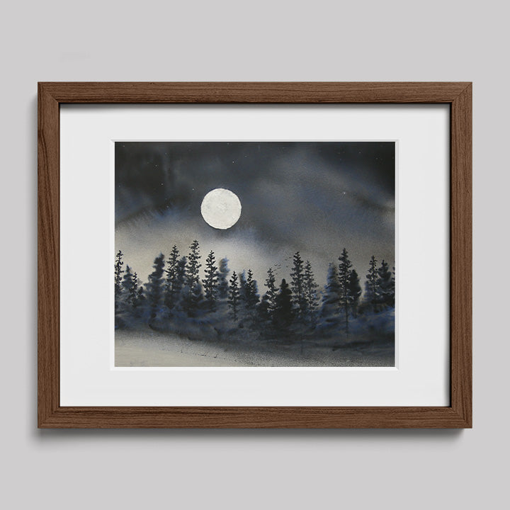 I Can Walk in Darkness Watercolor Print-Paintings-nakedpastor