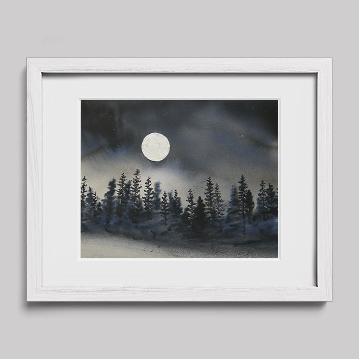 I Can Walk in Darkness Watercolor Print-Paintings-nakedpastor