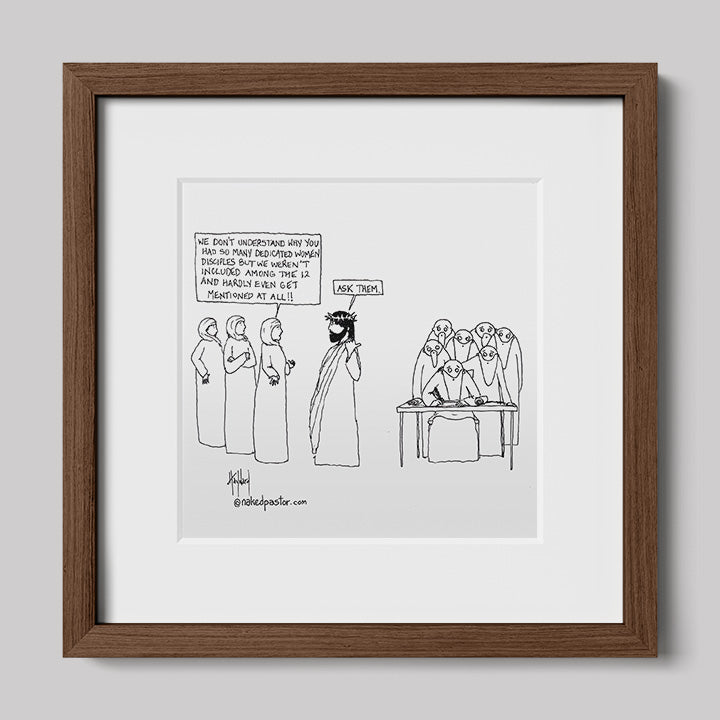 Women Disciples Print-Cartoons-nakedpastor