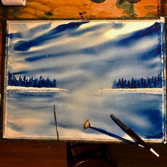 Life Would Be So Cold Without You Original Watercolor Painting - by nakedpastor