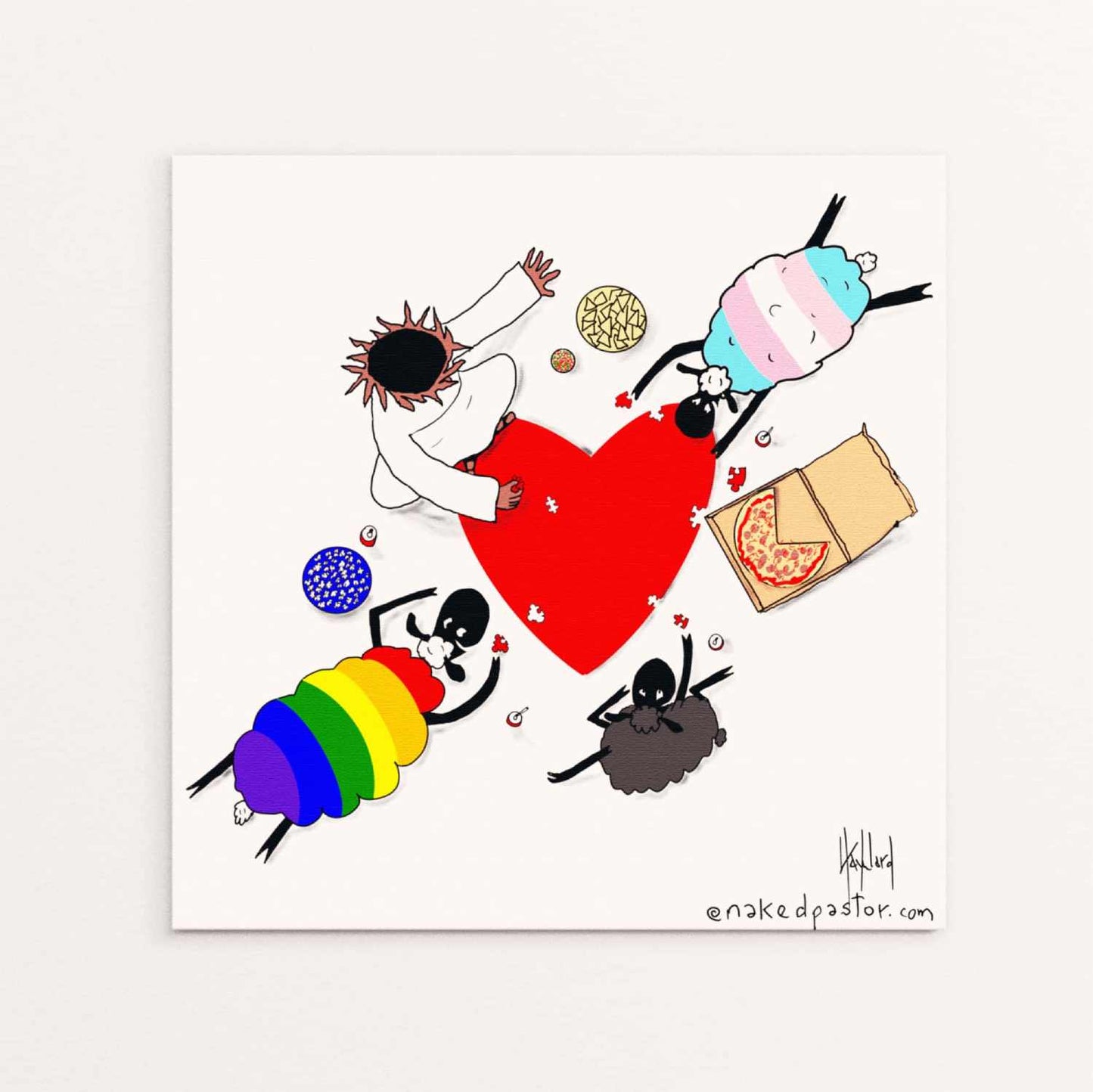 Puzzle of Love Digital Cartoon - by nakedpastor
