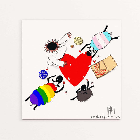 Puzzle of Love Digital Cartoon - by nakedpastor