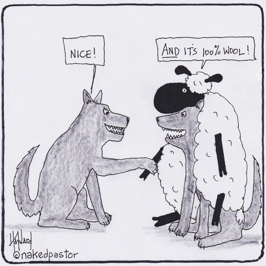 100% Wool Digital Cartoon - by nakedpastor