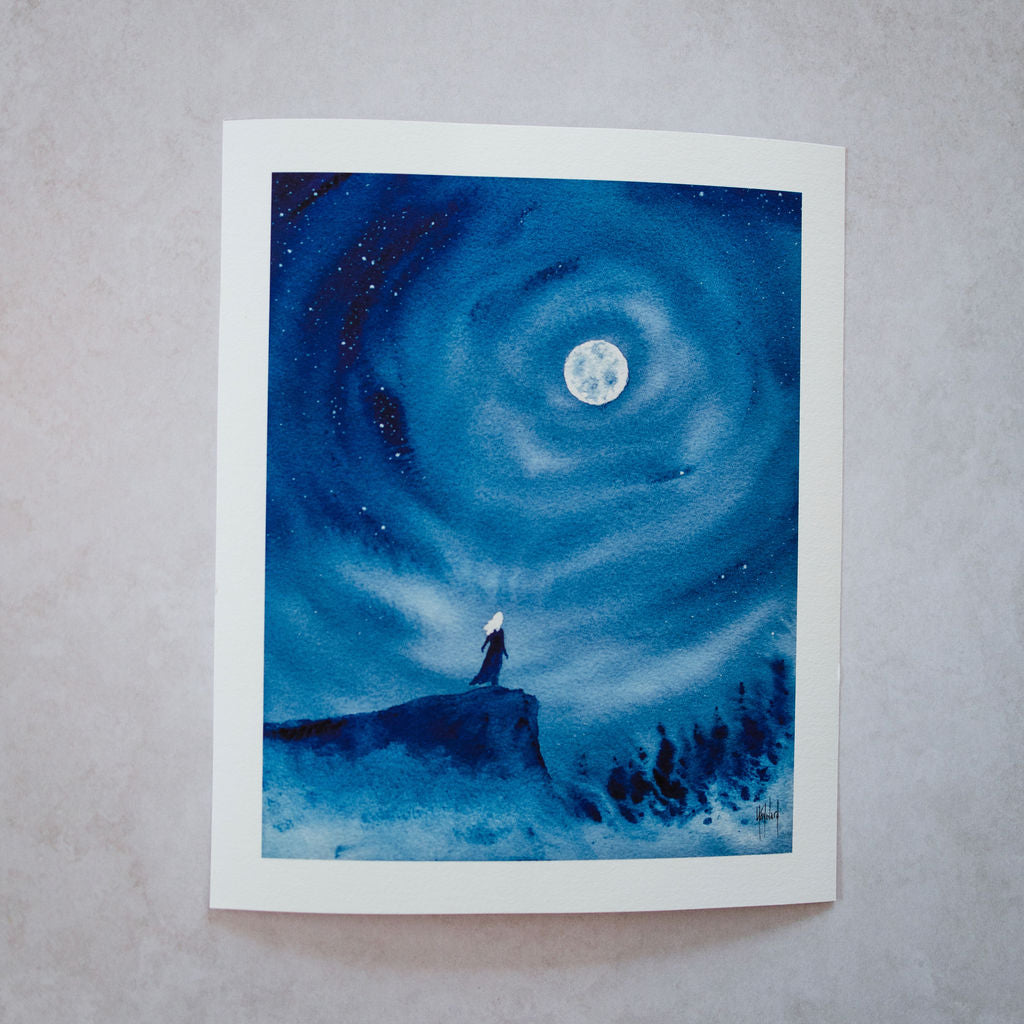When Will I Tell Them Watercolor Print