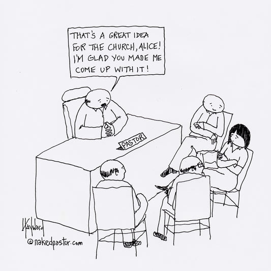 A Woman's Idea Digital Cartoon - by nakedpastor