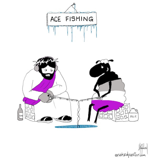 Ace Fishing Digital Cartoon - by nakedpastor