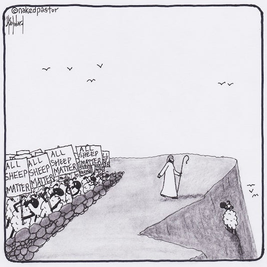 All Sheep Matter Digital Cartoon - by nakedpastor