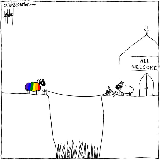 All Welcome Digital Cartoon - by nakedpastor