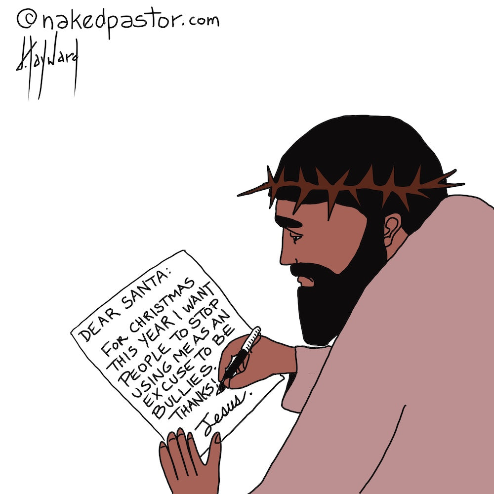 An Excuse to be Bullies Digital Cartoon - by nakedpastor