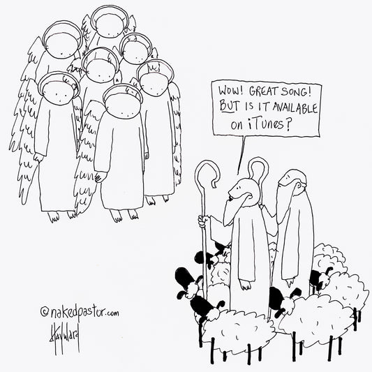 Angels Available on iTunes Digital Cartoon - by nakedpastor