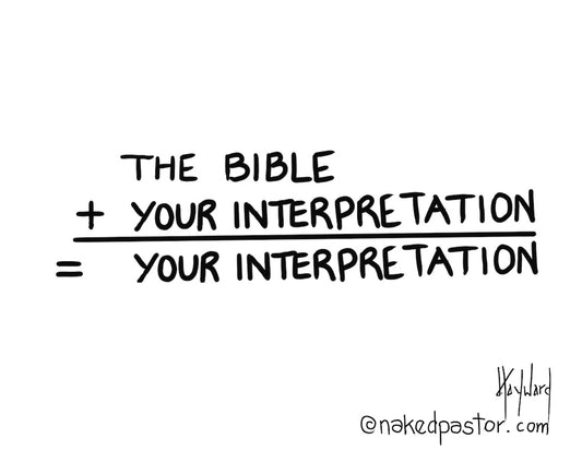 Bible Interpretation Digital Cartoon - by nakedpastor