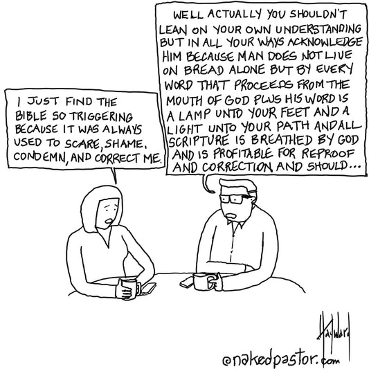 The Bible is Triggering Digital Cartoon - by nakedpastor
