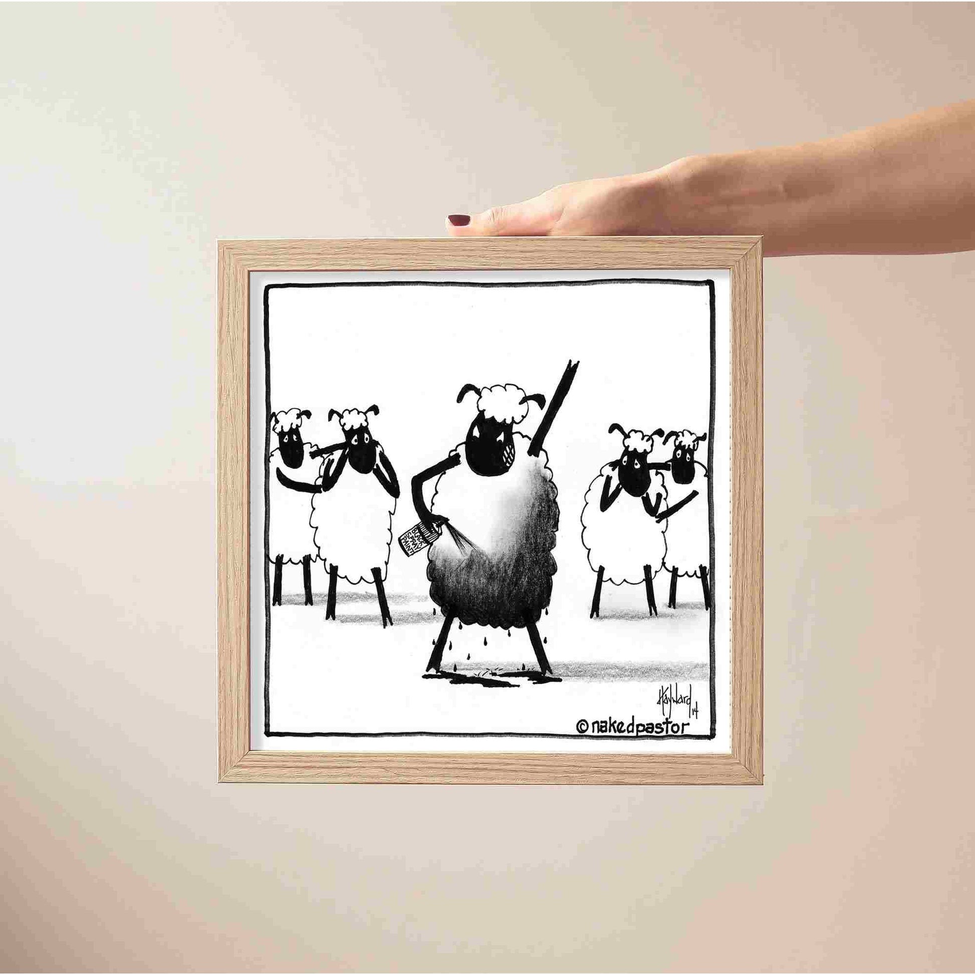 Make Yourself the Black Sheep Print - by nakedpastor