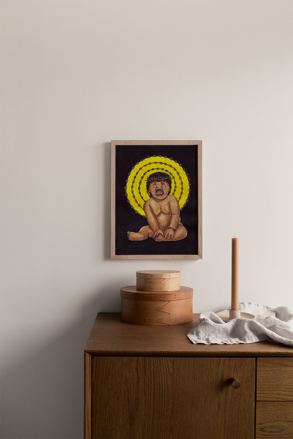 Border Baby Print - by nakedpastor