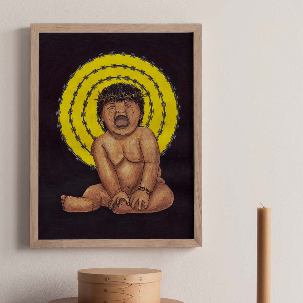 Border Baby Print - by nakedpastor