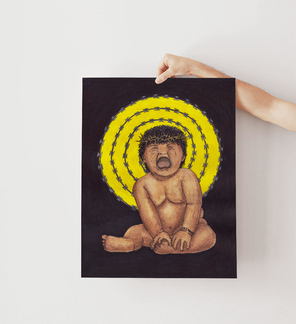 Border Baby Print - by nakedpastor