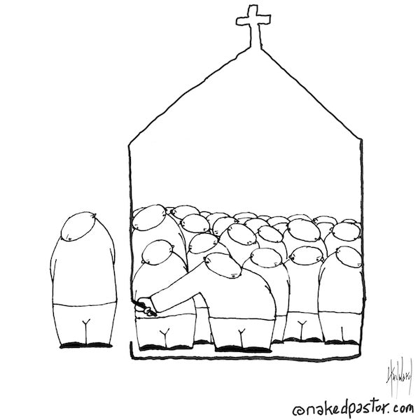 Boxed Out Boxed In Digital Cartoon