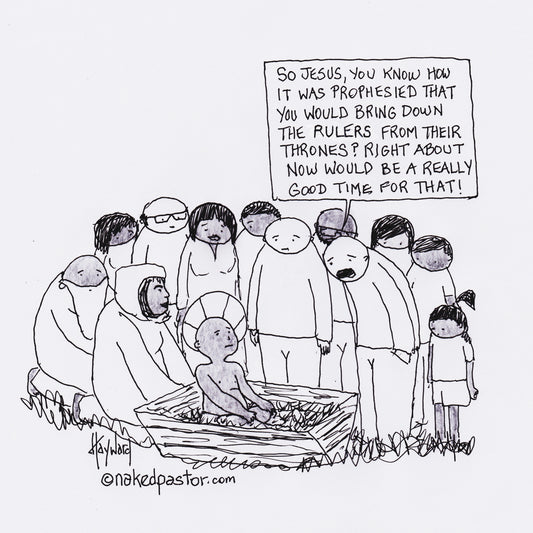 Bringing Down Rulers Digital Cartoon - by nakedpastor