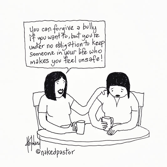 Bullies are not Safe Digital Cartoon - by nakedpastor