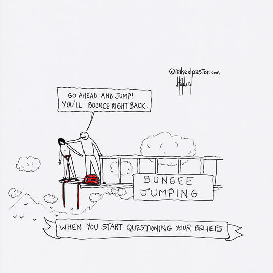 Bungee Jumping Digital Cartoon - by nakedpastor