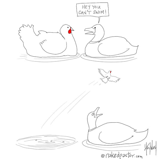 But I Can Fly Digital Cartoon - by nakedpastor
