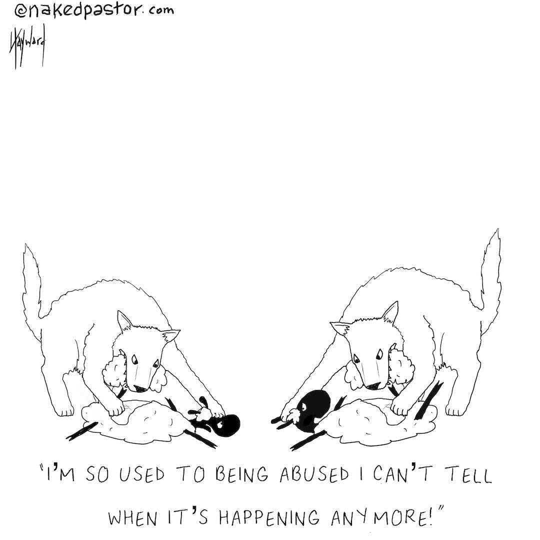 Can't Tell Anymore Digital Cartoon - by nakedpastor