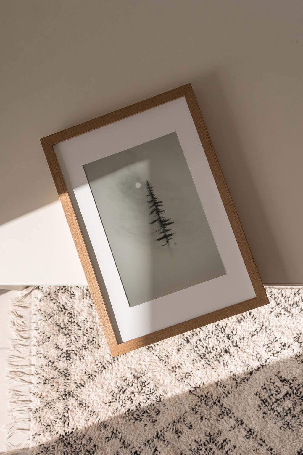 Pine Charcoal Drawing Print - by nakedpastor