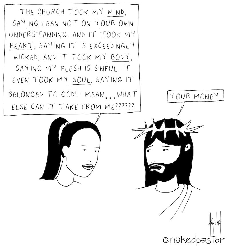 Church Takes Digital Cartoon - by nakedpastor