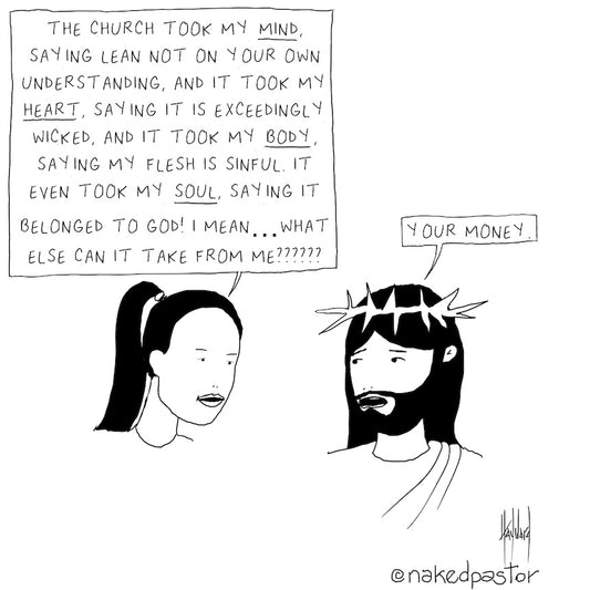 Church Takes Digital Cartoon - by nakedpastor