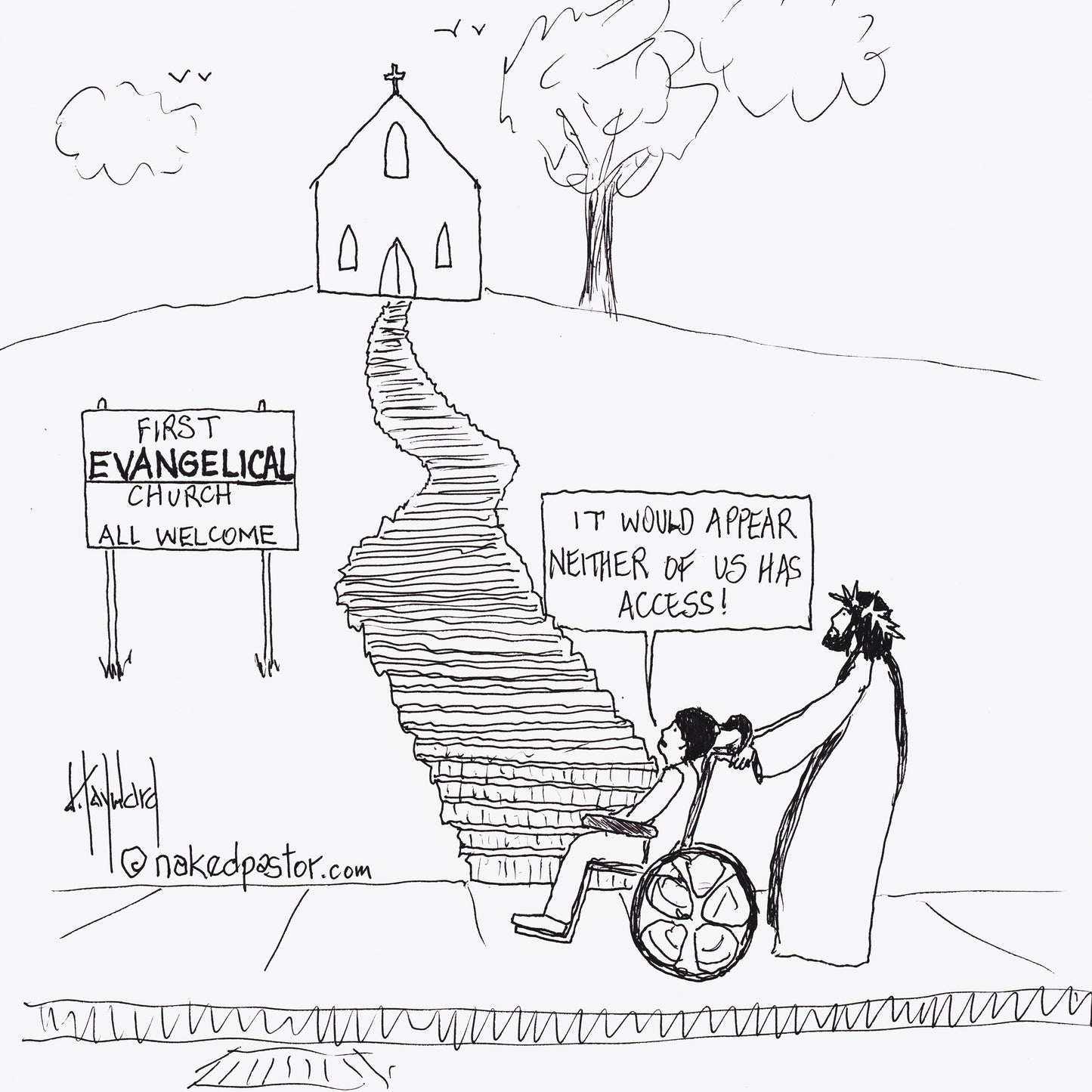 Access Digital Cartoon - by nakedpastor
