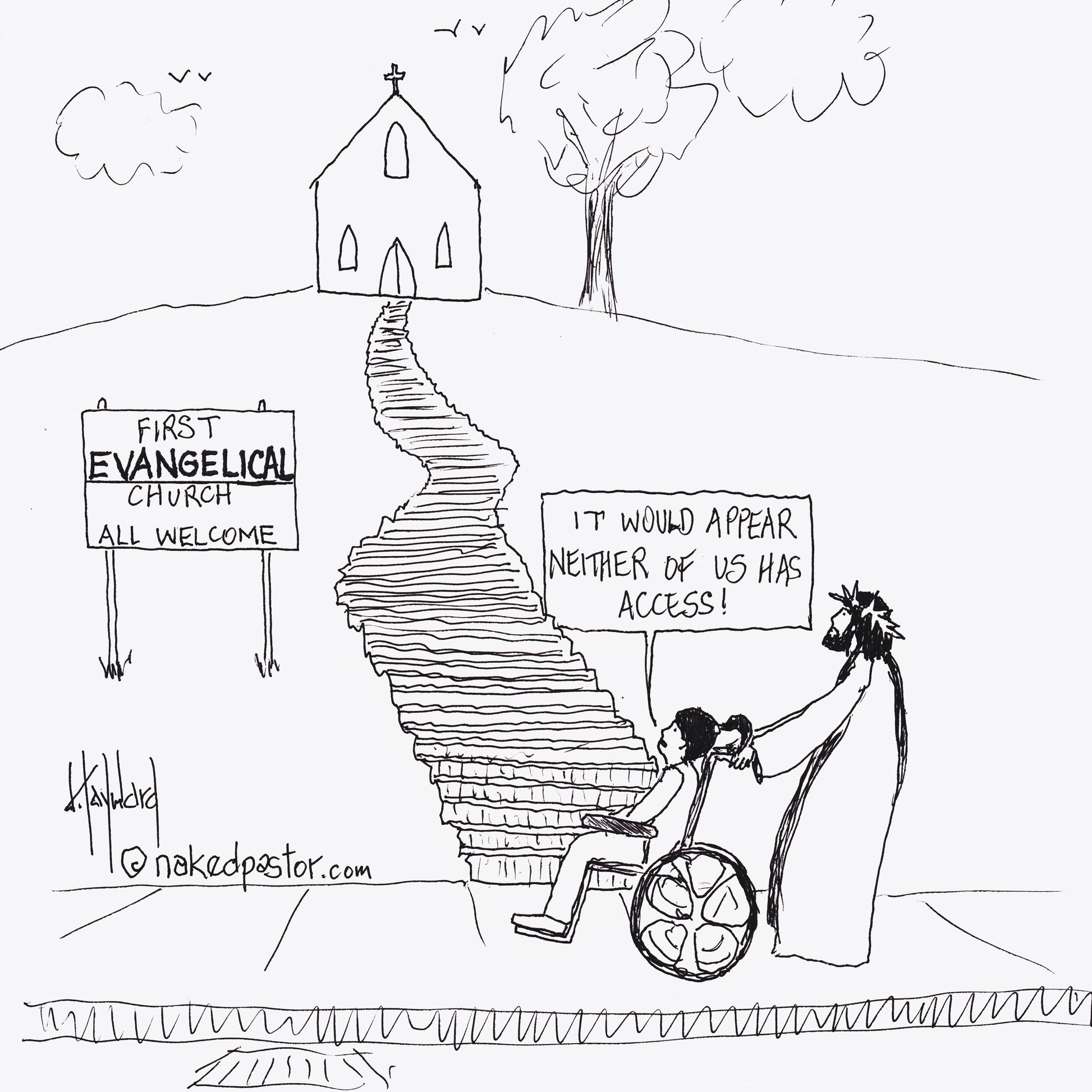 Access Digital Cartoon - by nakedpastor