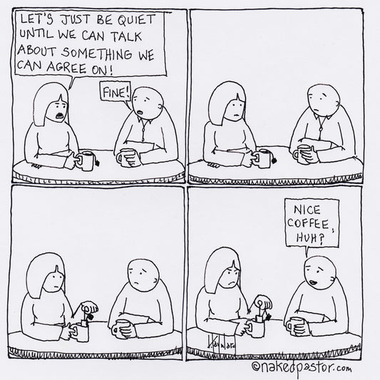 Coffee and Tea and You and Me Digital Cartoon - by nakedpastor