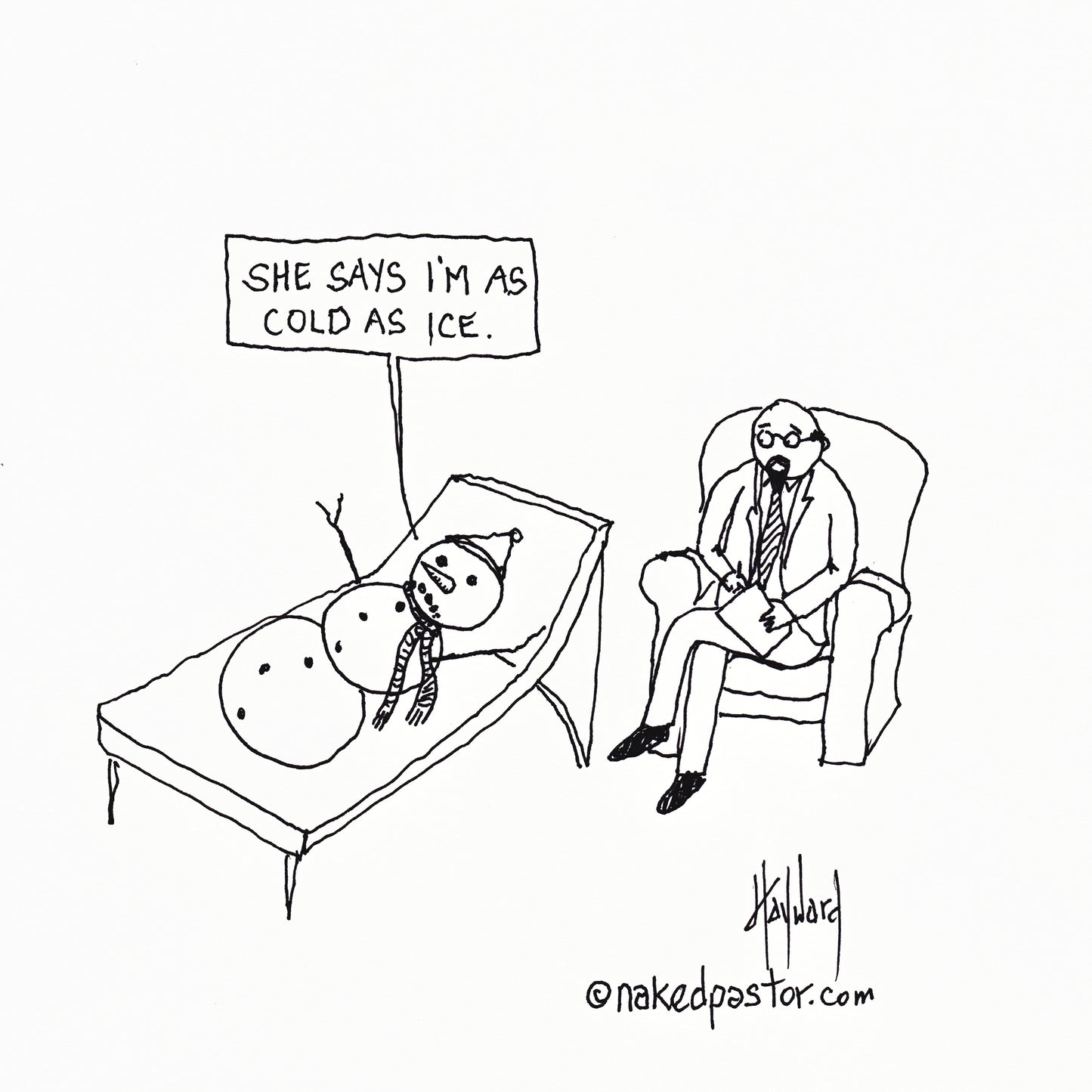 Cold as Ice Digital Cartoon - by nakedpastor