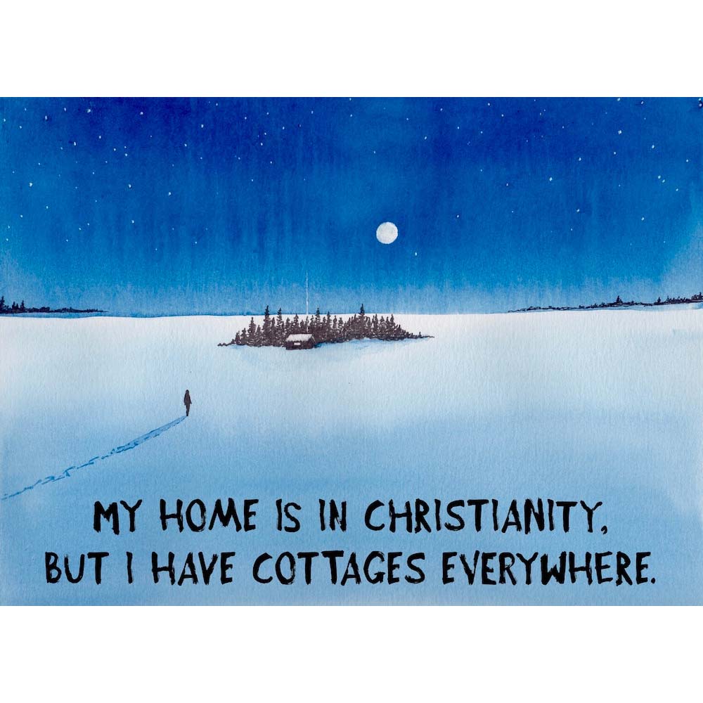 Cottages Everywhere Print - by nakedpastor