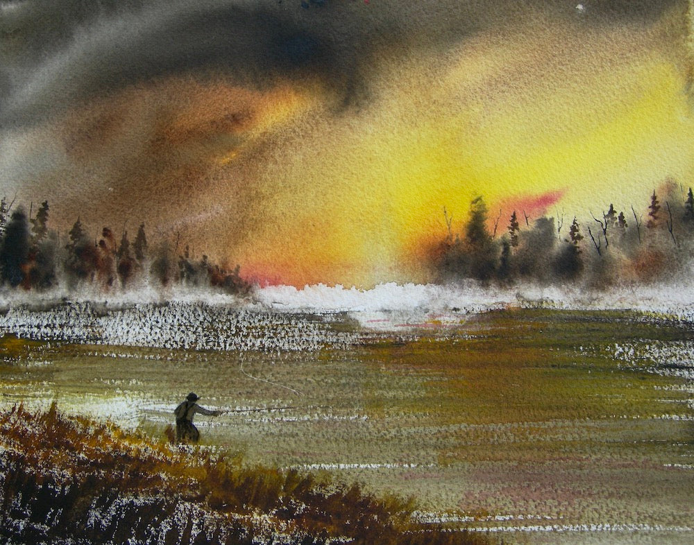 I'm Okay Alone Watercolor Print