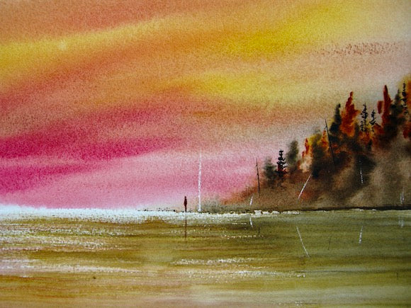 Join Me For Breakfast Watercolor Print - by nakedpastor