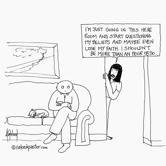 Deconstruction Takes More than an Hour Digital Cartoon - by nakedpastor