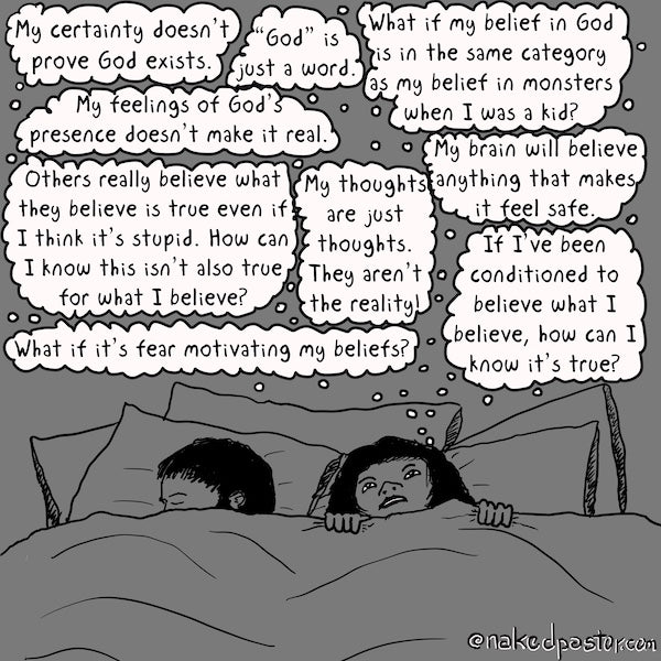 Deep Dark Thoughts Digital Cartoon