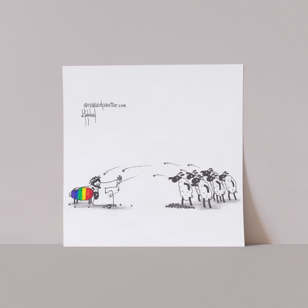 Don't Stone Others Print - by nakedpastor